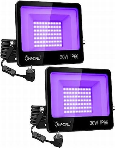 PROYECTOR LED 100W LUZ NEGRA IP66