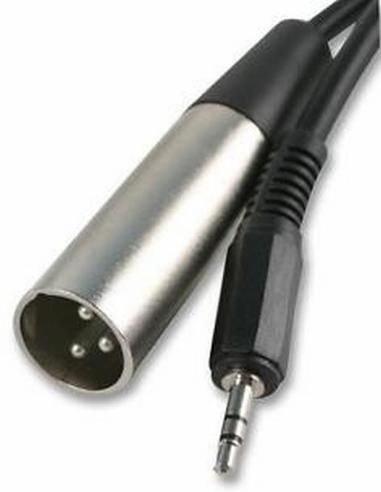 CONEXION XLR M A JACK 3.5 ST M 3m JC703