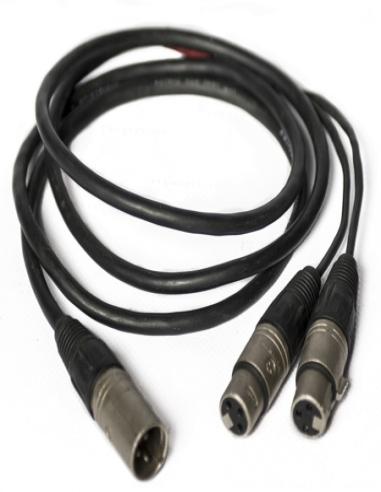 CONEX XLR MACHO A 2 XLR HEMBRA 0.5m JC71050