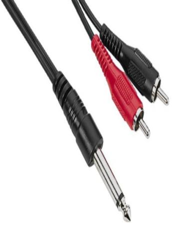 CONEXION JACK M6.3 MONO A 2RCA M 2M JC207