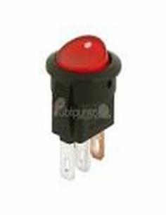 INTERRUPTOR LUMINOSO UNIPOLAR ON-OFF MINIATURA