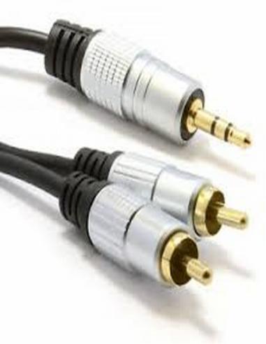 CONEXION JACK 3.5ST A 2 RCA JC6940 1.5MTS