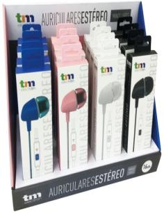 AURICULAR ESTERO CON MICRO TM ROSA BLANCO