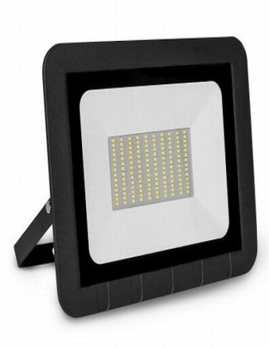 PROYECTOR LED PLANO NEGRO 75W FRIA 25996