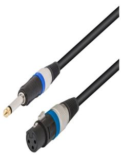 CONEXION XLR CANON HEMBRA-JACK MONO 6.3mm MACHO